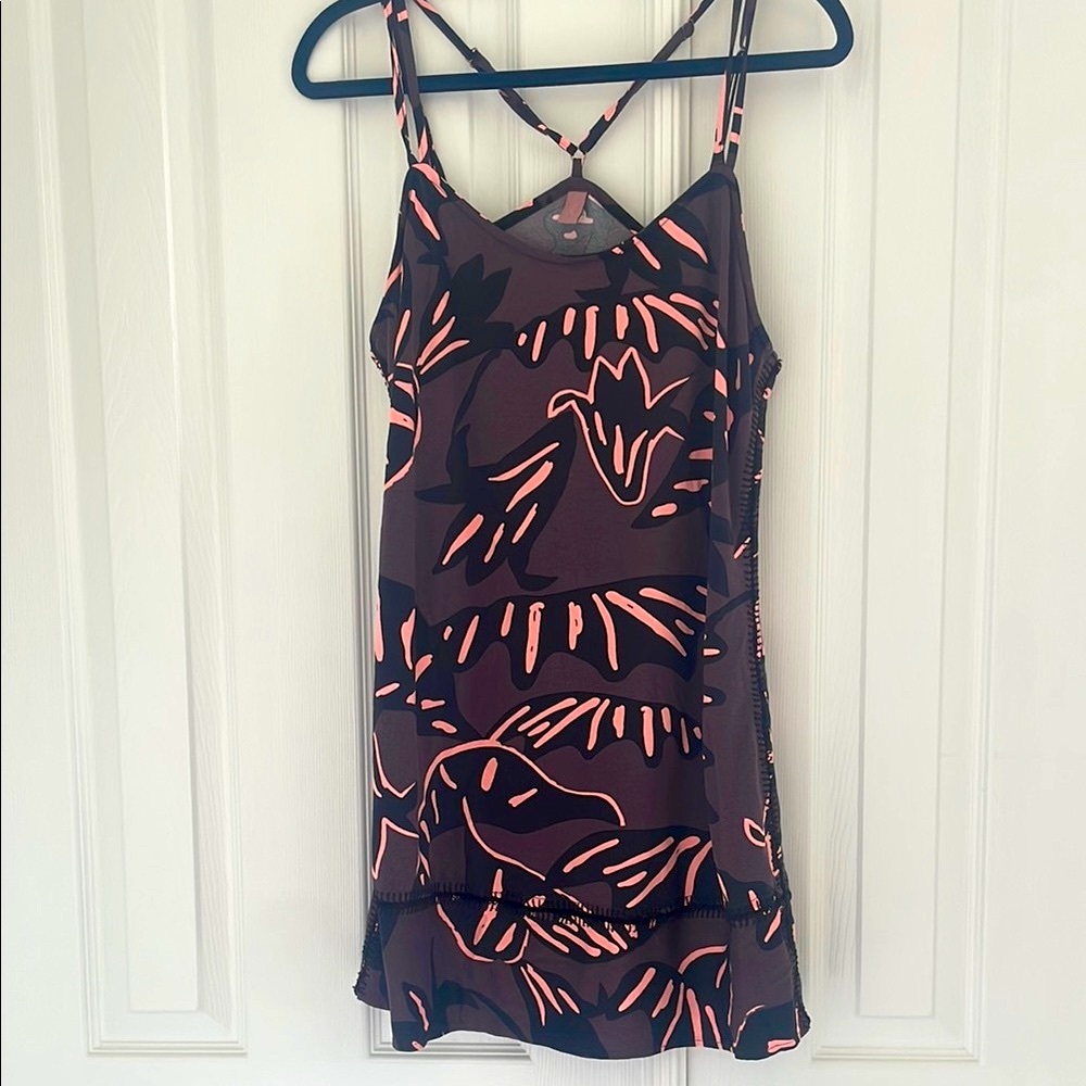 Maaji Black and Pink Swim Coverup